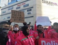 Yemeksepeti işçilerinin eylemi 14’üncü gününde: Haklarımızı alana kadar da devam edeceğiz