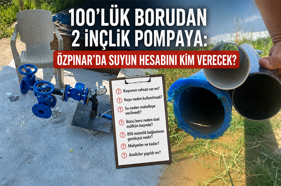 100’lük borudan 2 inçlik pompaya: Özpınar’da suyun hesabını kim verecek?